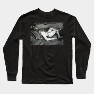 Reclining Female Nude Long Sleeve T-Shirt